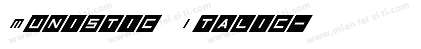 Munistic Italic字体转换